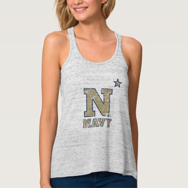 United States Naval Academy Distressed Tank Top (Front)