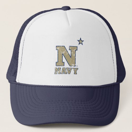 United States Naval Academy Distressed Trucker Hat
