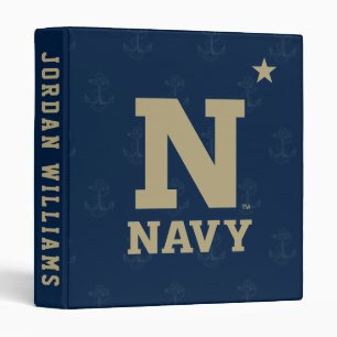 United States Naval Academy Logo Watermark 3 Ring Binder