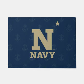 United States Naval Academy Logo Watermark Doormat