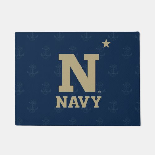 United States Naval Academy Logo Watermark Doormat