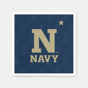 United States Naval Academy Logo Watermark Napkins