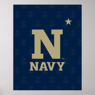 United States Naval Academy Logo Watermark Poster