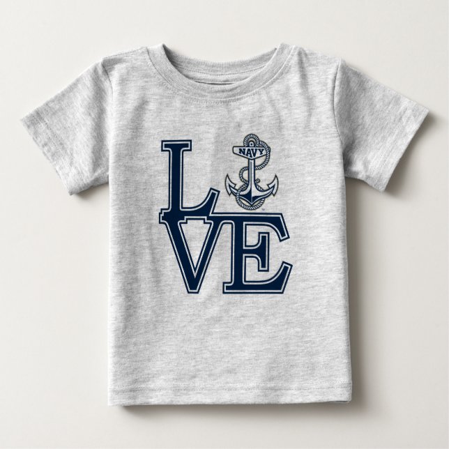 United States Naval Academy Love Baby T-Shirt (Front)