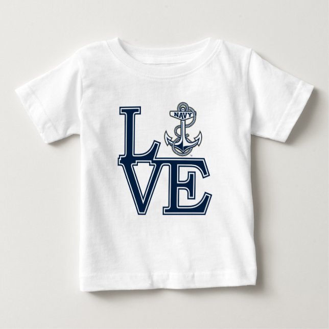 United States Naval Academy Love Baby T-Shirt (Front)