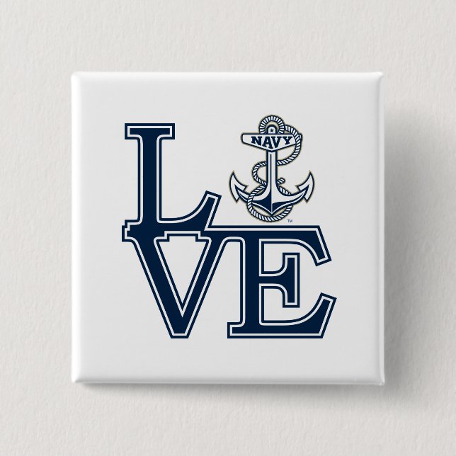 United States Naval Academy Love Button (Front)