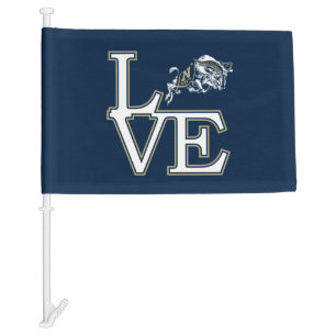 United States Naval Academy Love Car Flag