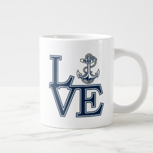 United States Naval Academy Love Giant Coffee Mug