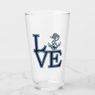 United States Naval Academy Love Glass