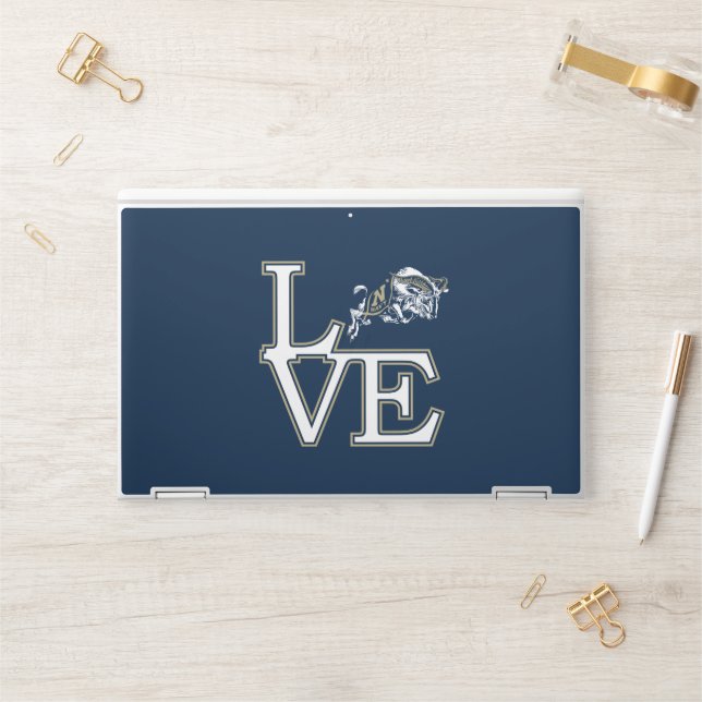 United States Naval Academy Love HP Laptop Skin (Desk)