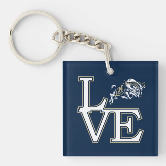 United States Naval Academy Love Keychain (Front)