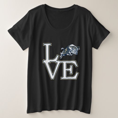 United States Naval Academy Love Plus Size T_Shirt