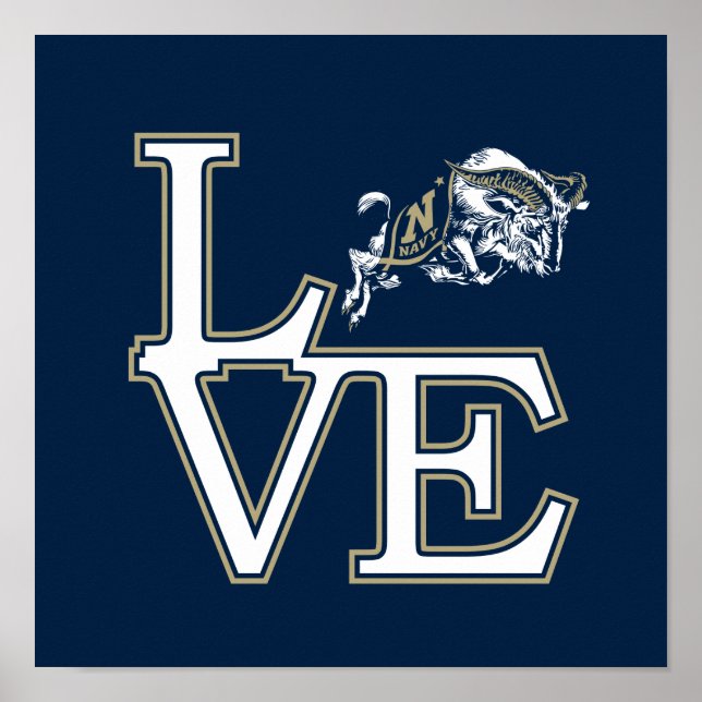 United States Naval Academy Love Poster (Front)