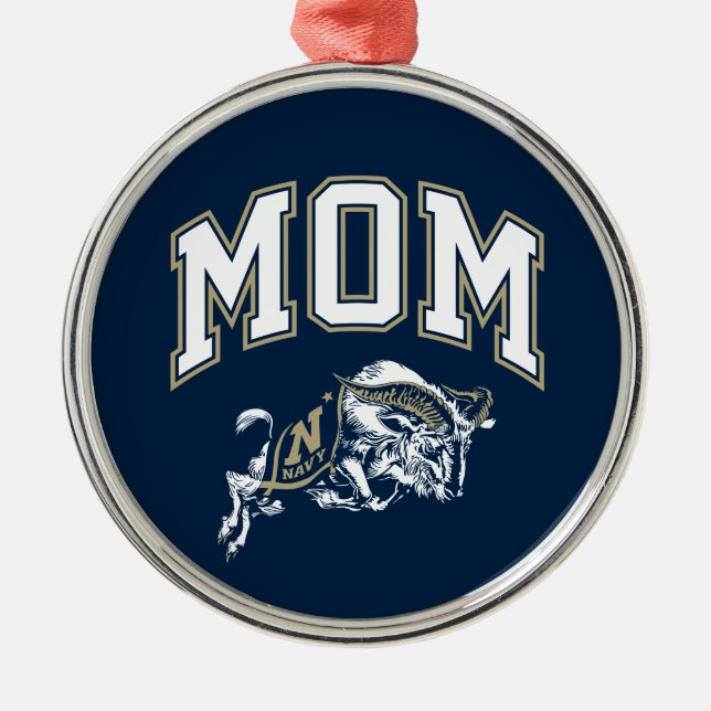 United States Naval Academy Mom Metal Ornament (Front)