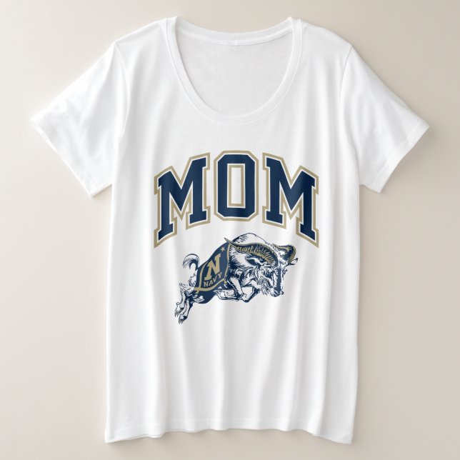 United States Naval Academy Mom Plus Size T-Shirt (Design Front)