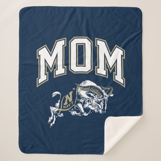 United States Naval Academy Mom Sherpa Blanket (Front)