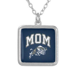 United States Naval Academy Mom Silver Plated Necklace