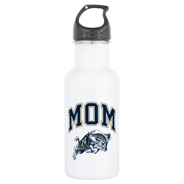 United States Naval Academy Mom Stainless Steel Water Bottle (Front)