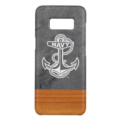 United States Naval Academy Slate  Wood Case_Mate Samsung Galaxy S8 Case
