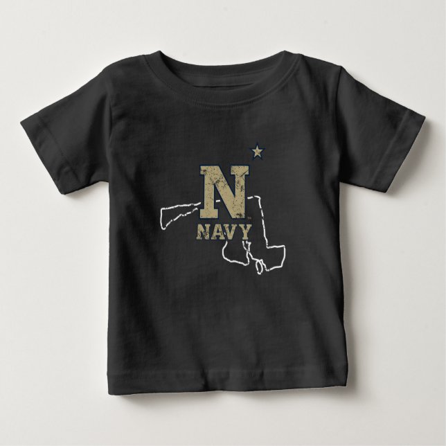 United States Naval Academy State Love Baby T-Shirt (Front)