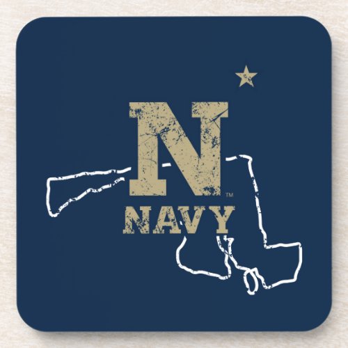 United States Naval Academy State Love Beverage Coaster
