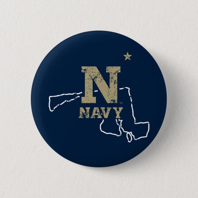 United States Naval Academy State Love Button (Front)