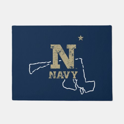 United States Naval Academy State Love Doormat