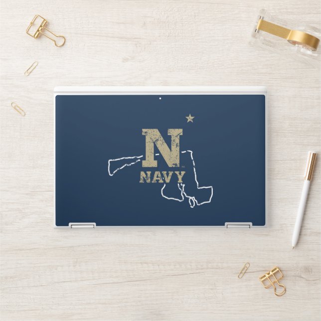 United States Naval Academy State Love HP Laptop Skin (Desk)
