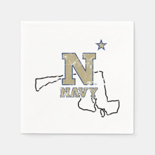 United States Naval Academy State Love Napkins