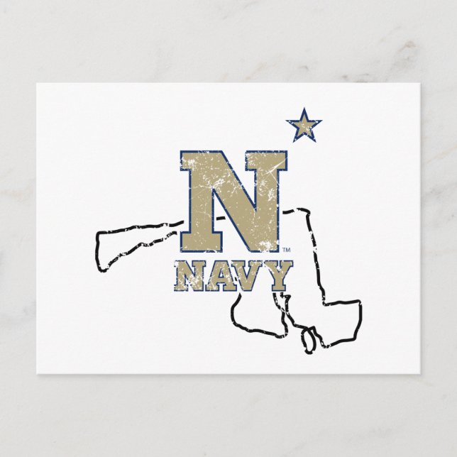 United States Naval Academy State Love Postcard (Front)