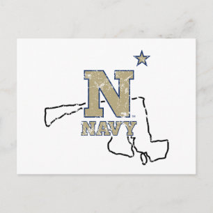 United States Naval Academy State Love Postcard