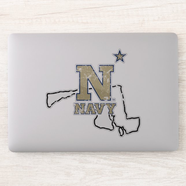 United States Naval Academy State Love Sticker (Computer)