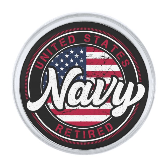 United States Navy Veteran Lapel Pin (Front)