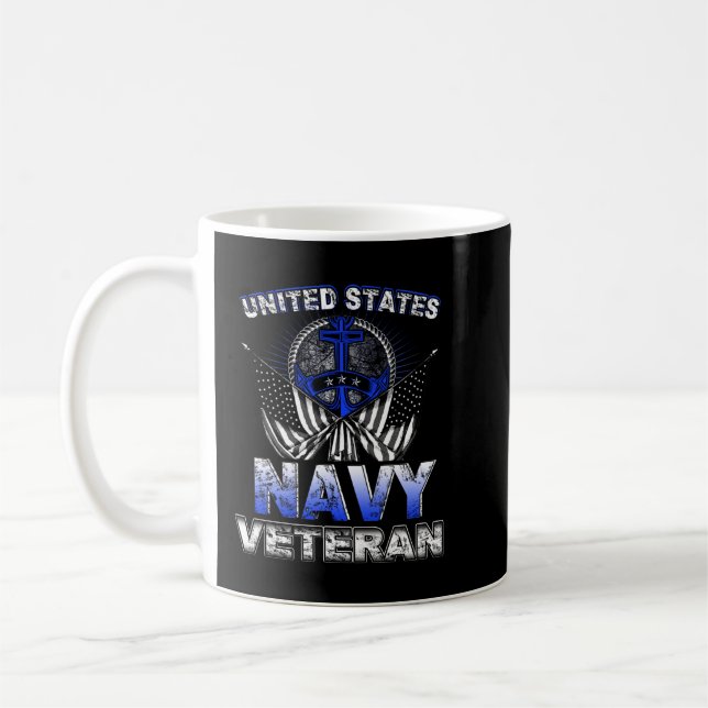 United States Navy Veteran U.S Military Veteran Coffee Mug (Left)