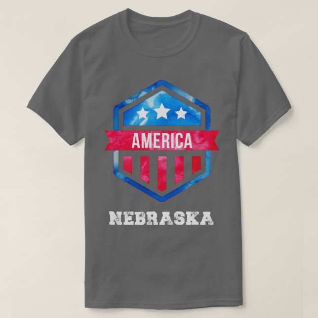 united states Nebraska T-Shirt (Design Front)