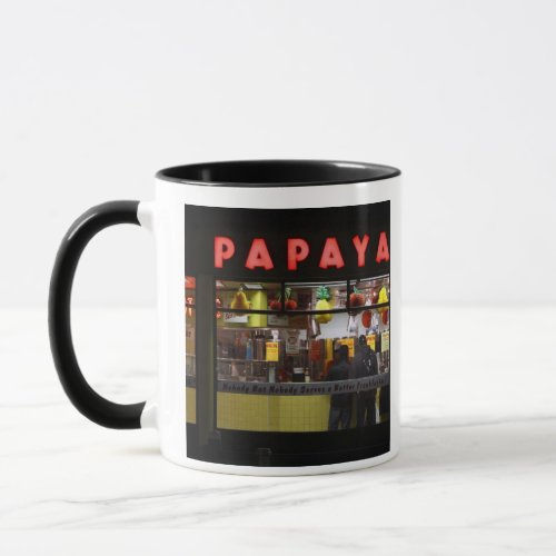 United States New York Grays Papaya window Mug