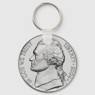 United States Nickel Key Chain. Keychain