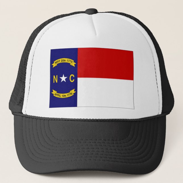 United States North Carolina Flag Trucker Hat (Front)