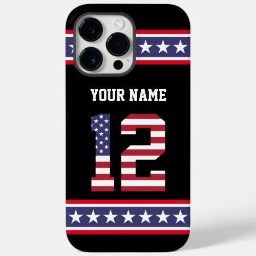 United States Number 12 Personalized Case_Mate iPhone 14 Pro Max Case