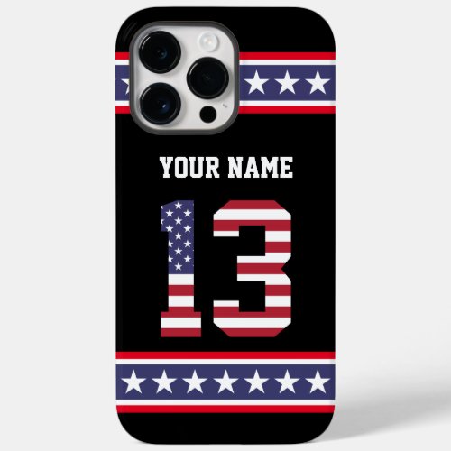 United States Number 13 Personalized Case_Mate iPhone 14 Pro Max Case
