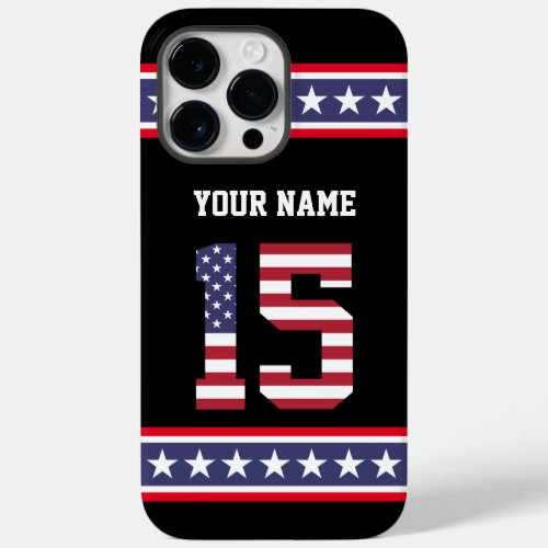 United States Number 15 Personalized Case_Mate iPhone 14 Pro Max Case