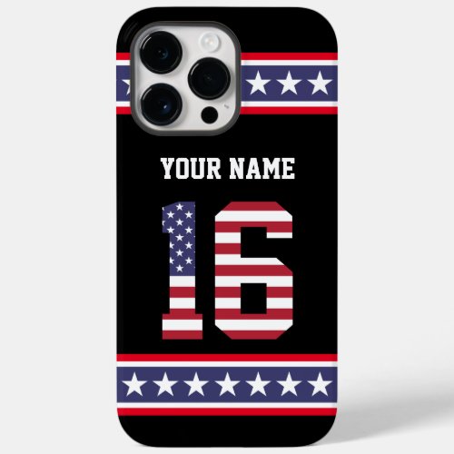 United States Number 16 Personalized Case_Mate iPhone 14 Pro Max Case