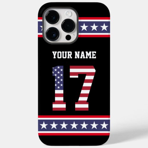 United States Number 17 Personalized Case_Mate iPhone 14 Pro Max Case