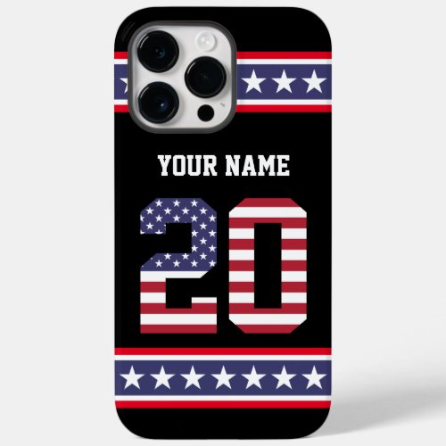 United States Number 20 Personalized Case_Mate iPhone 14 Pro Max Case