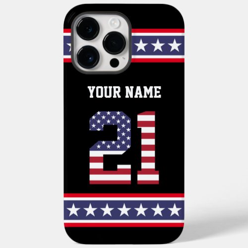 United States Number 21 Personalized Case_Mate iPhone 14 Pro Max Case