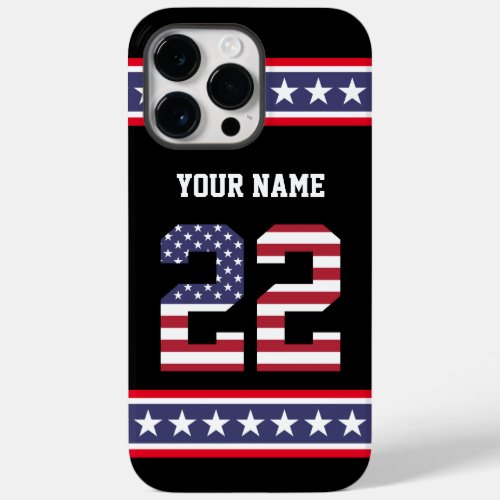 United States Number 22 Personalized Case_Mate iPhone 14 Pro Max Case