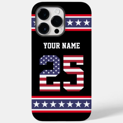 United States Number 25 Personalized Case_Mate iPhone 14 Pro Max Case