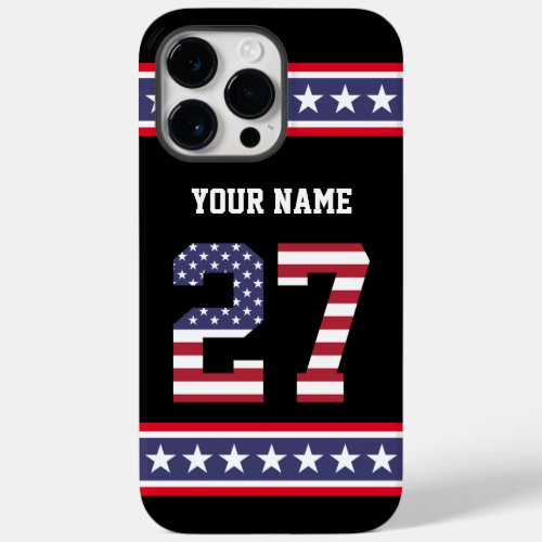 United States Number 27 Personalized Case_Mate iPhone 14 Pro Max Case