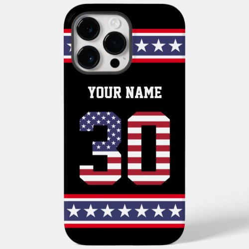 United States Number 30 Personalized Case_Mate iPhone 14 Pro Max Case