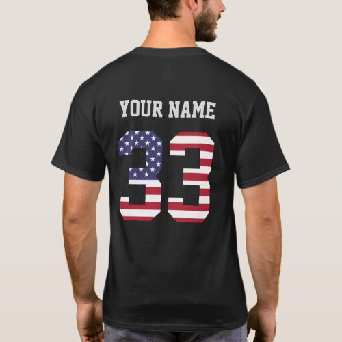 United States Number 33 Personalized  T_Shirt